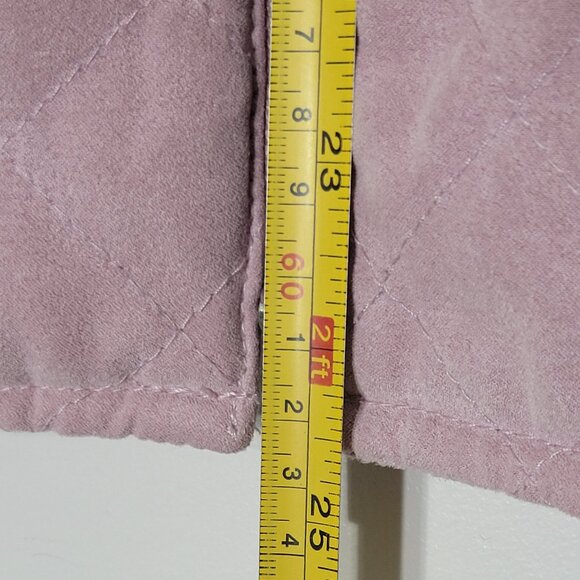 Conradc Women Pink Sleeveless Full Zip Up Studded Detailing Quilted Vest Size 6 - Picture 11 of 13